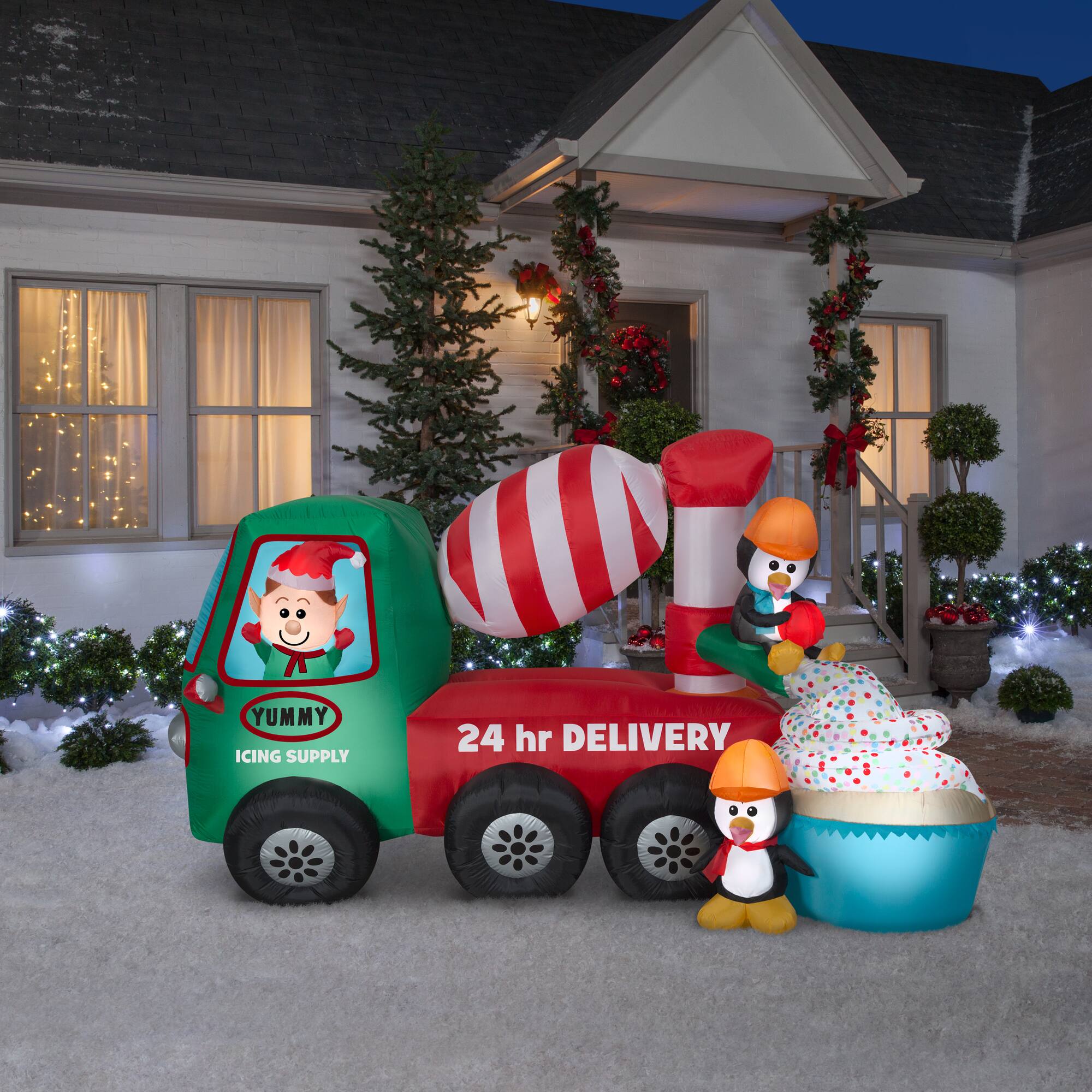 5ft. Animated Airblown® Inflatable Cement Mixer Scene